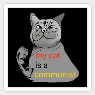 My Cat Is A Communist Sticker